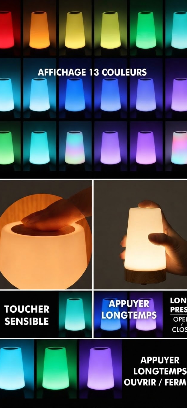 Veilleuse LED 13 Couleurs Télécommande - ColorMax