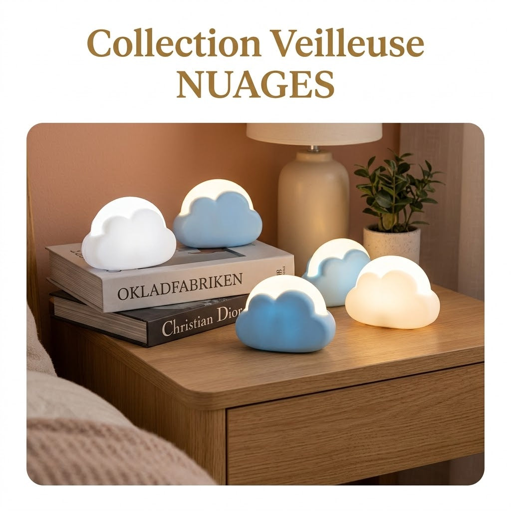 Veilleuse Nuage USB Sans Fil - CloudSoft