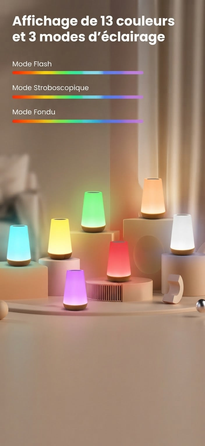 Veilleuse LED 13 Couleurs Télécommande - ColorMax