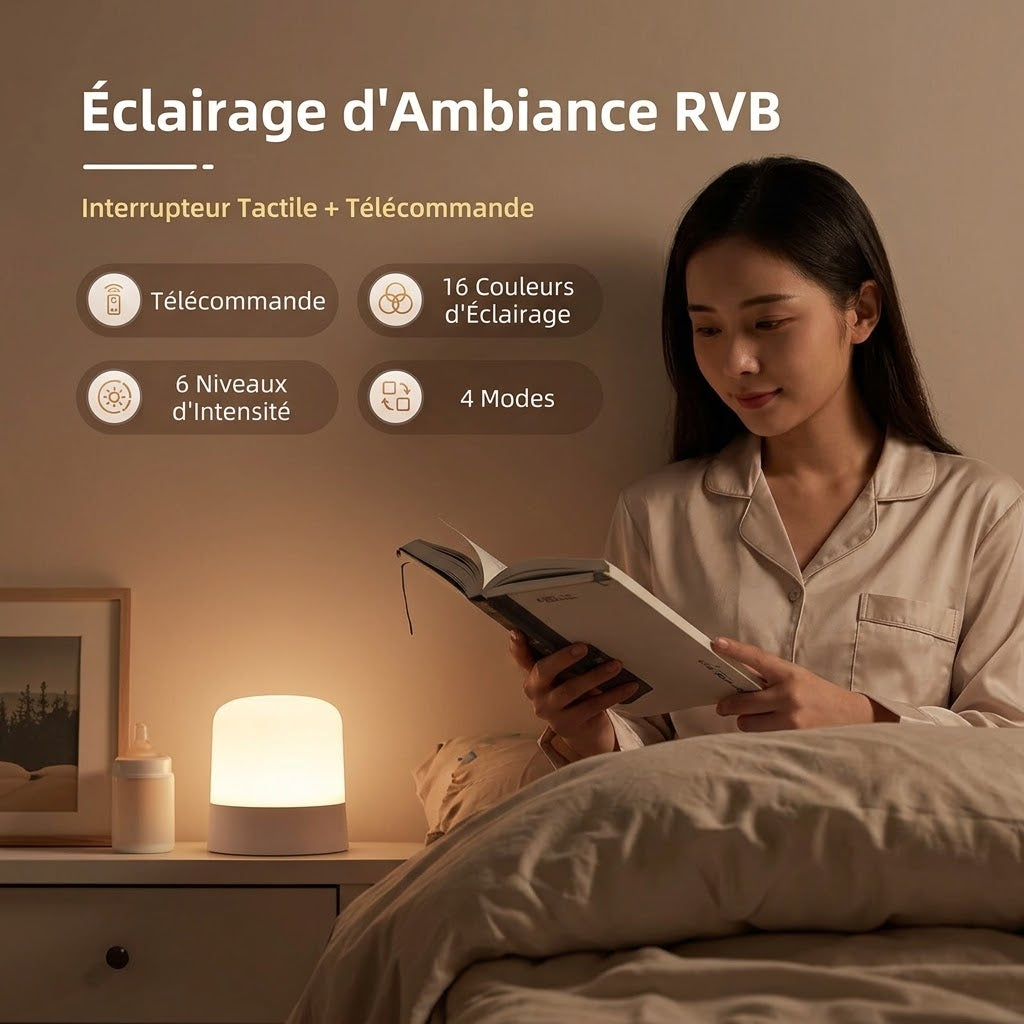 Veilleuse Rechargeable Tactile RGB - TouchGlow