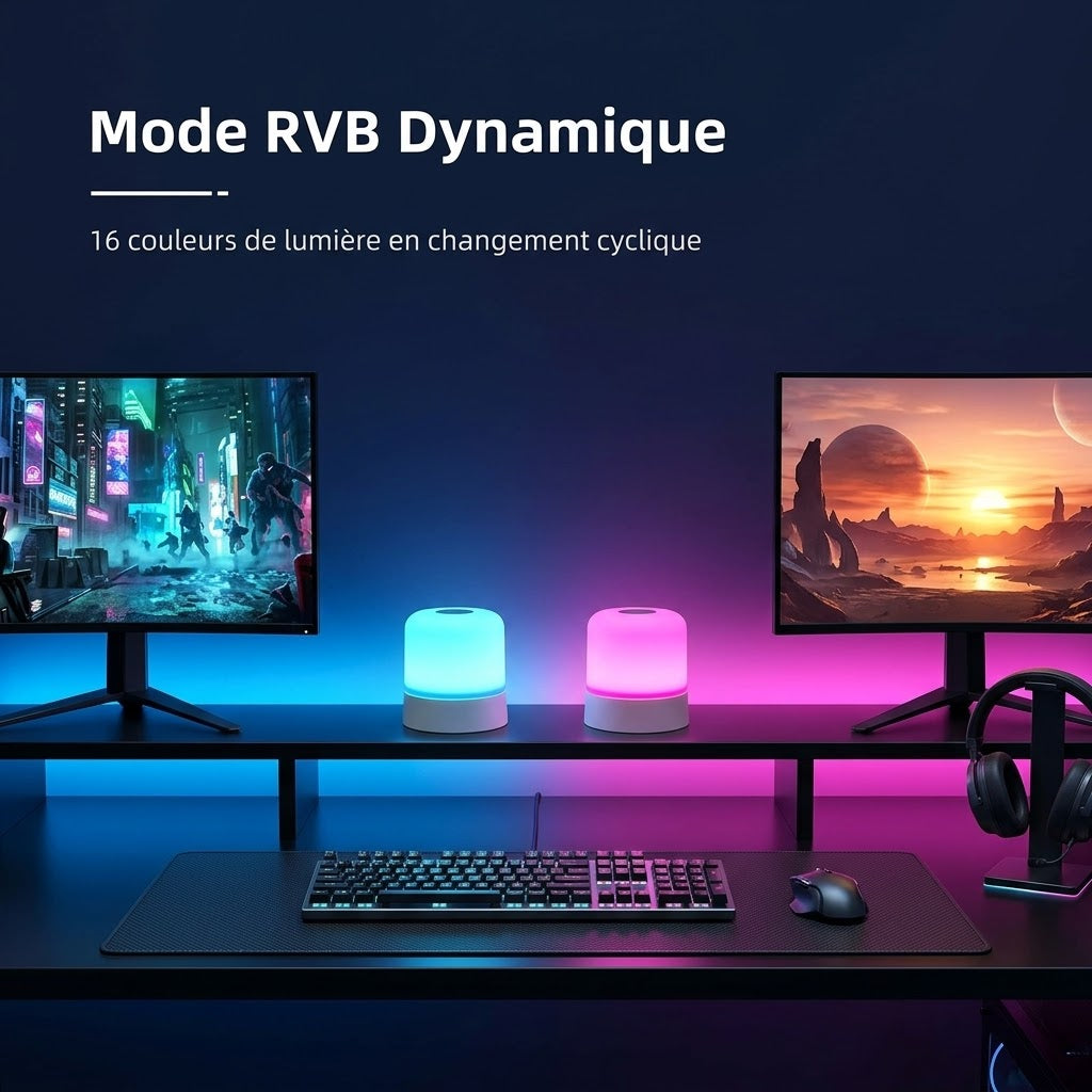 Veilleuse Rechargeable Tactile RGB - TouchGlow