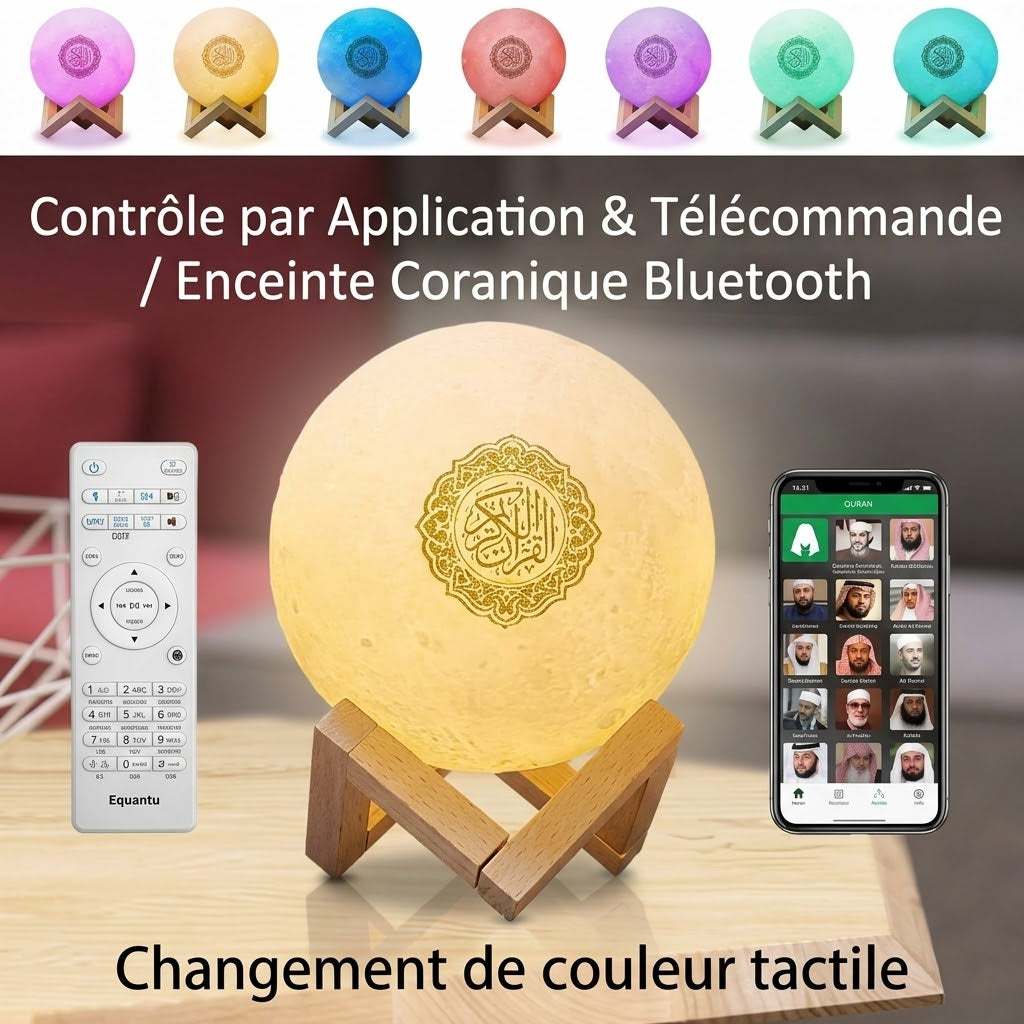 Veilleuse Coranique Bluetooth Portable - Noor