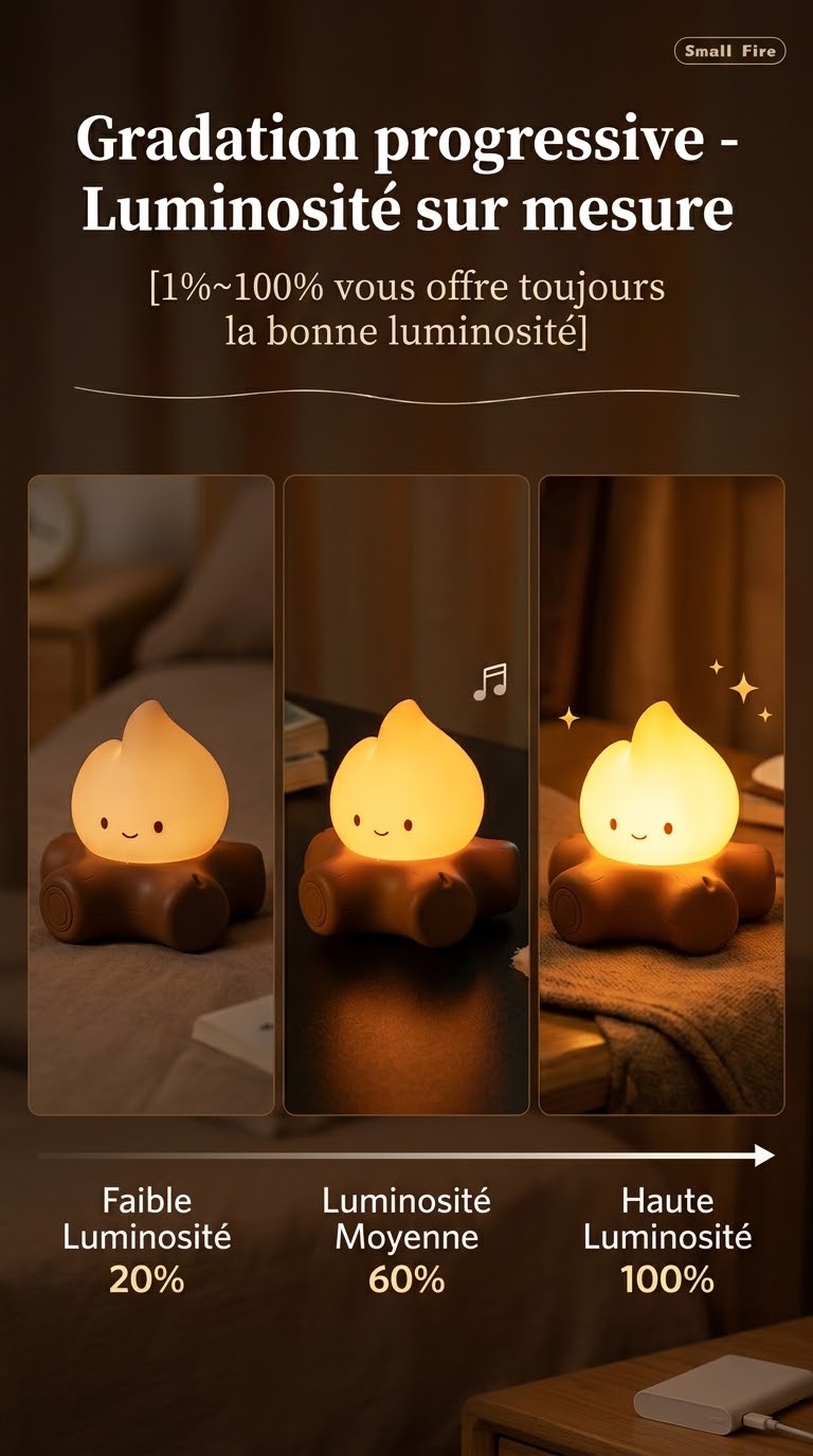 Veilleuse ours USB télécommande