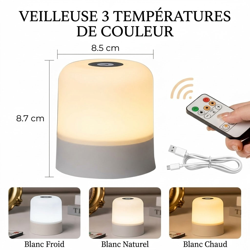 Veilleuse Rechargeable Tactile RGB - TouchGlow