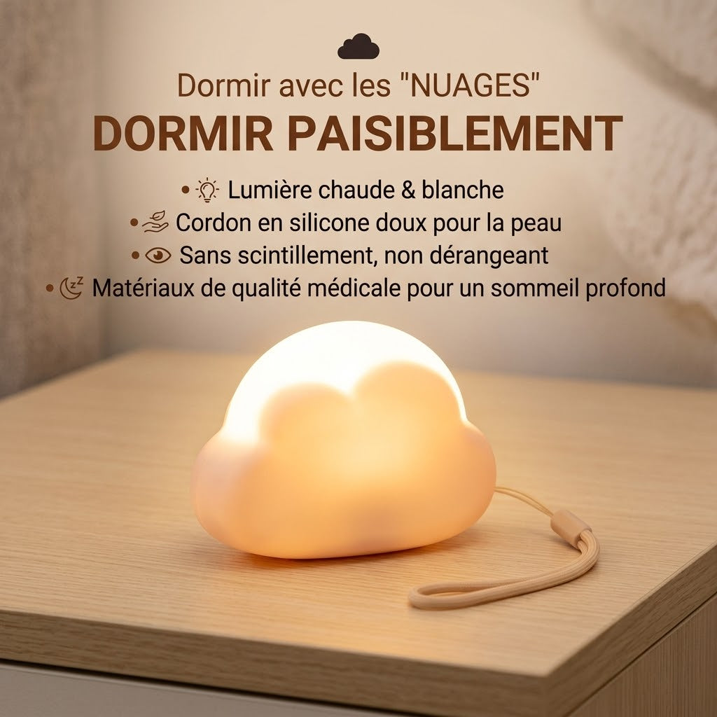 Veilleuse Nuage USB Sans Fil - CloudSoft