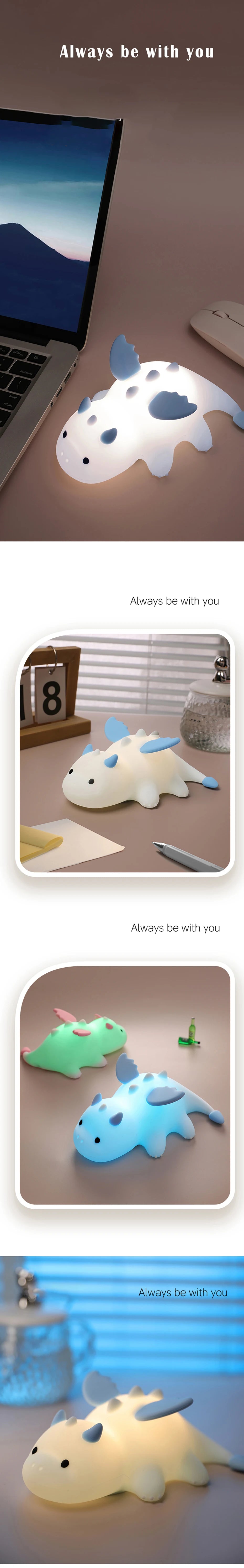 Veilleuse Peluche Silicone Colorée - SoftGlow