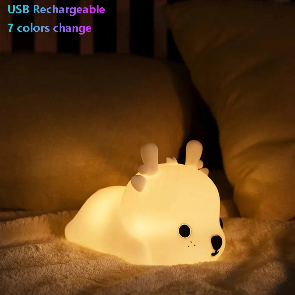Veilleuse Baleine Silicone Tactile RGB - WhaleZen