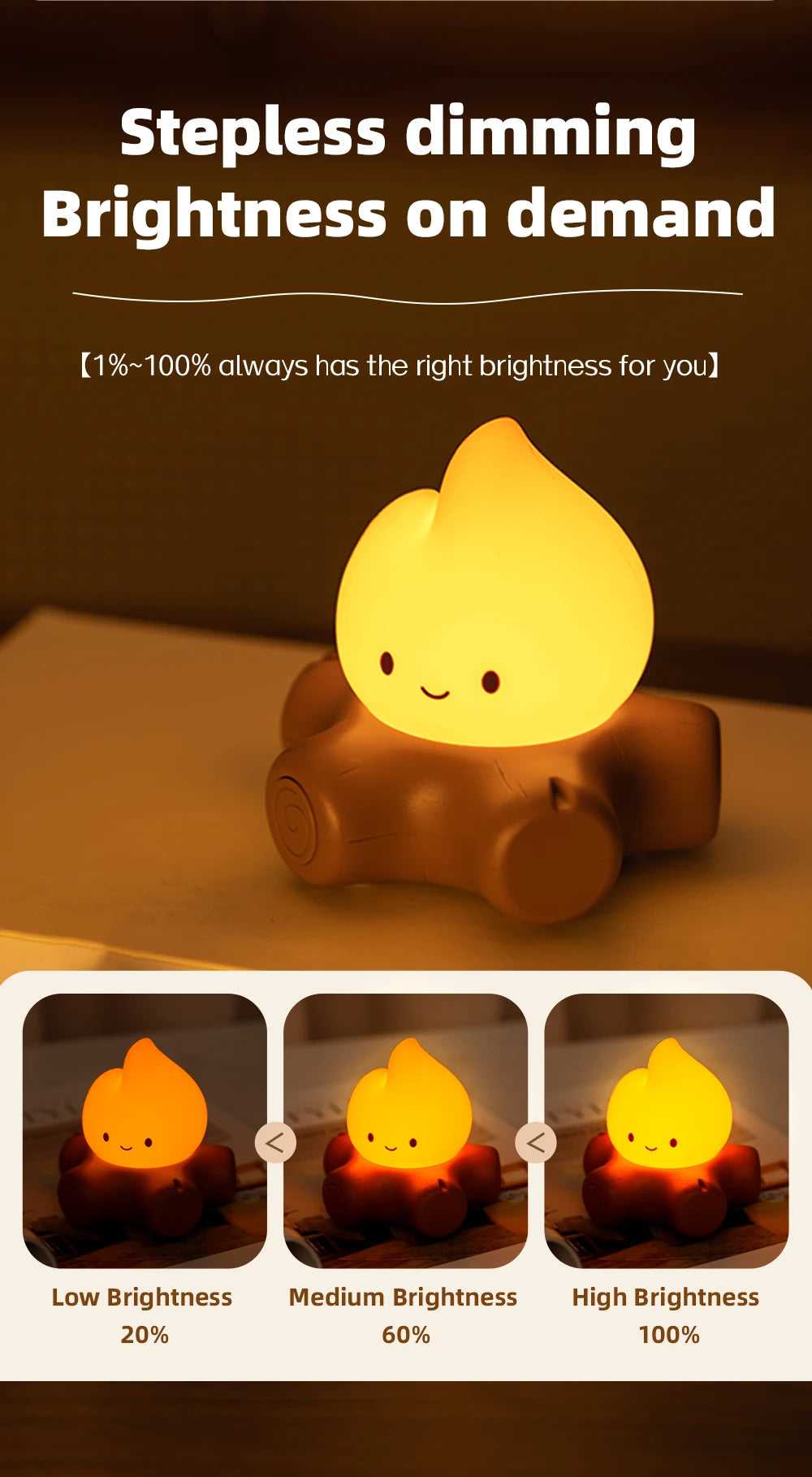 Veilleuse Feu de Camp Bruit Blanc - CozyFire