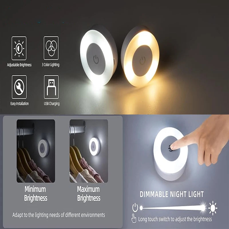 Veilleuse Murale Magnétique Tactile - MagnetGlow