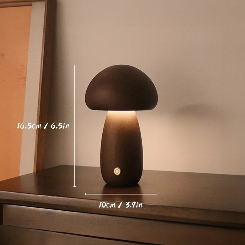 Veilleuse Champignon en Bois Tactile - WoodMush