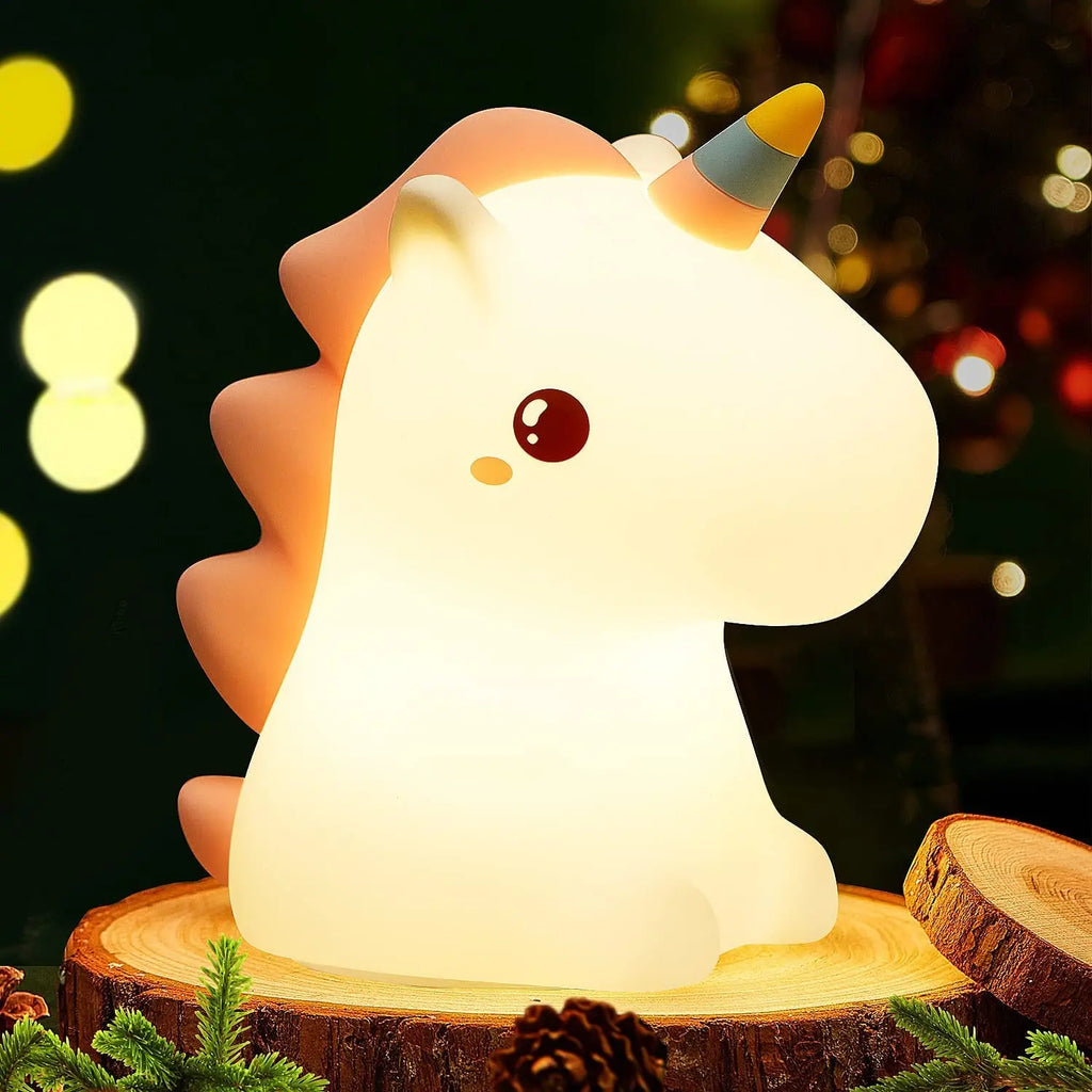 Veilleuse Licorne Portable Silicone Bébé - BabyCornGlow