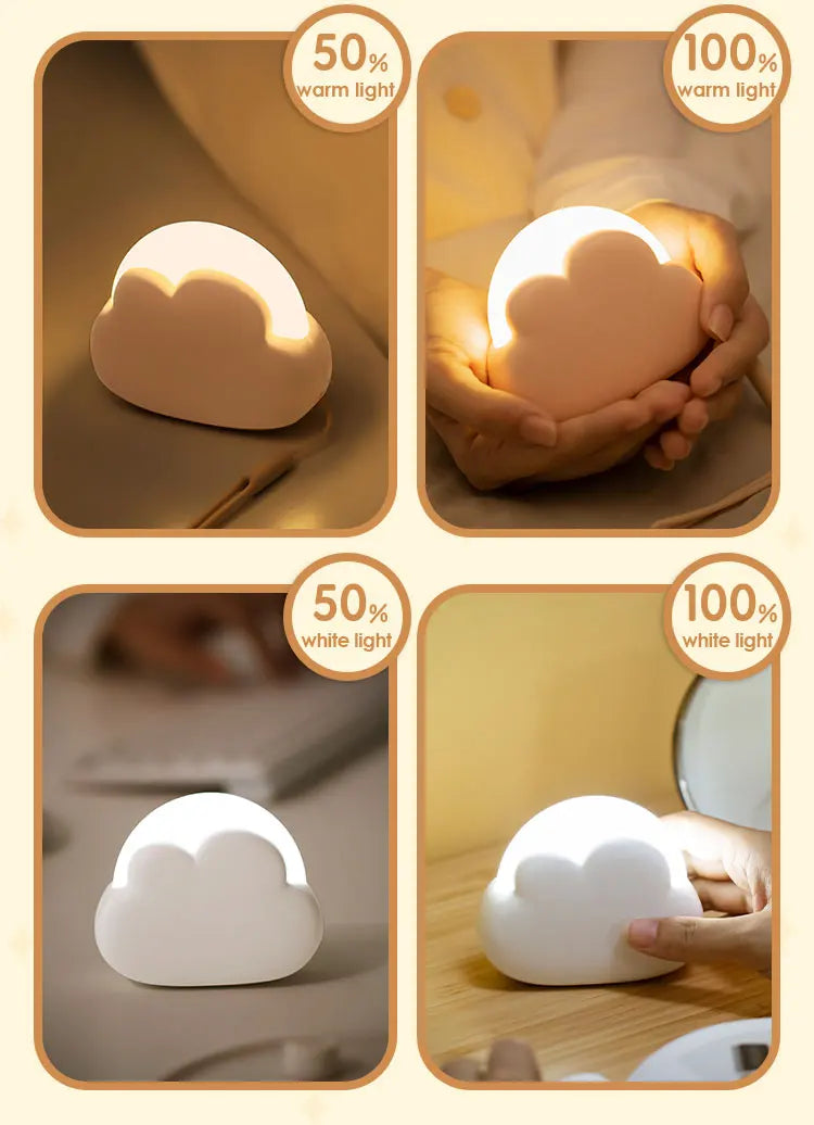 Veilleuse Nuage USB Sans Fil - CloudSoft