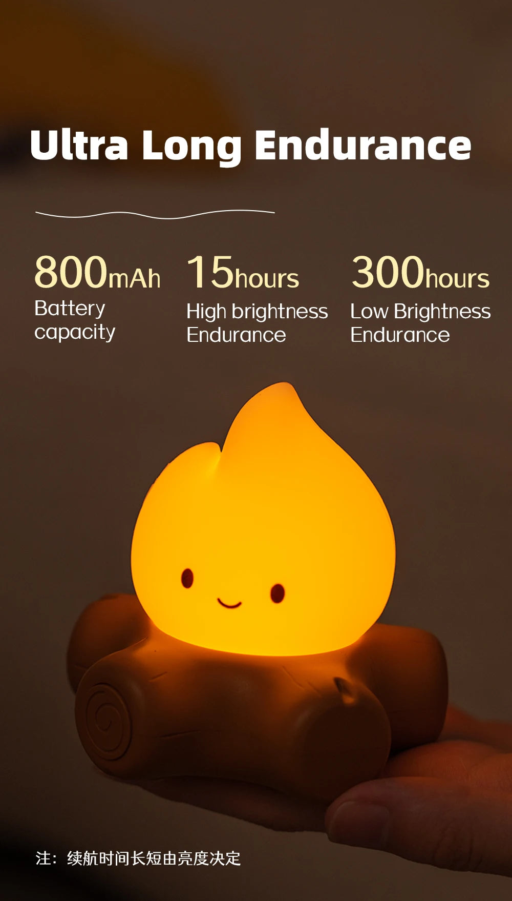 Veilleuse Feu de Camp Bruit Blanc - CozyFire