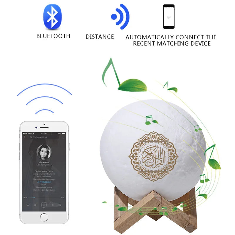 Veilleuse Coranique Bluetooth Portable - Noor
