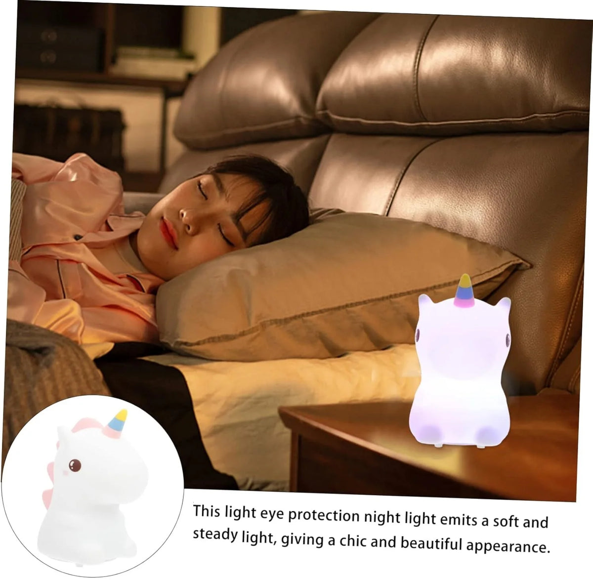 Veilleuse Licorne Portable Silicone Bébé - BabyCornGlow