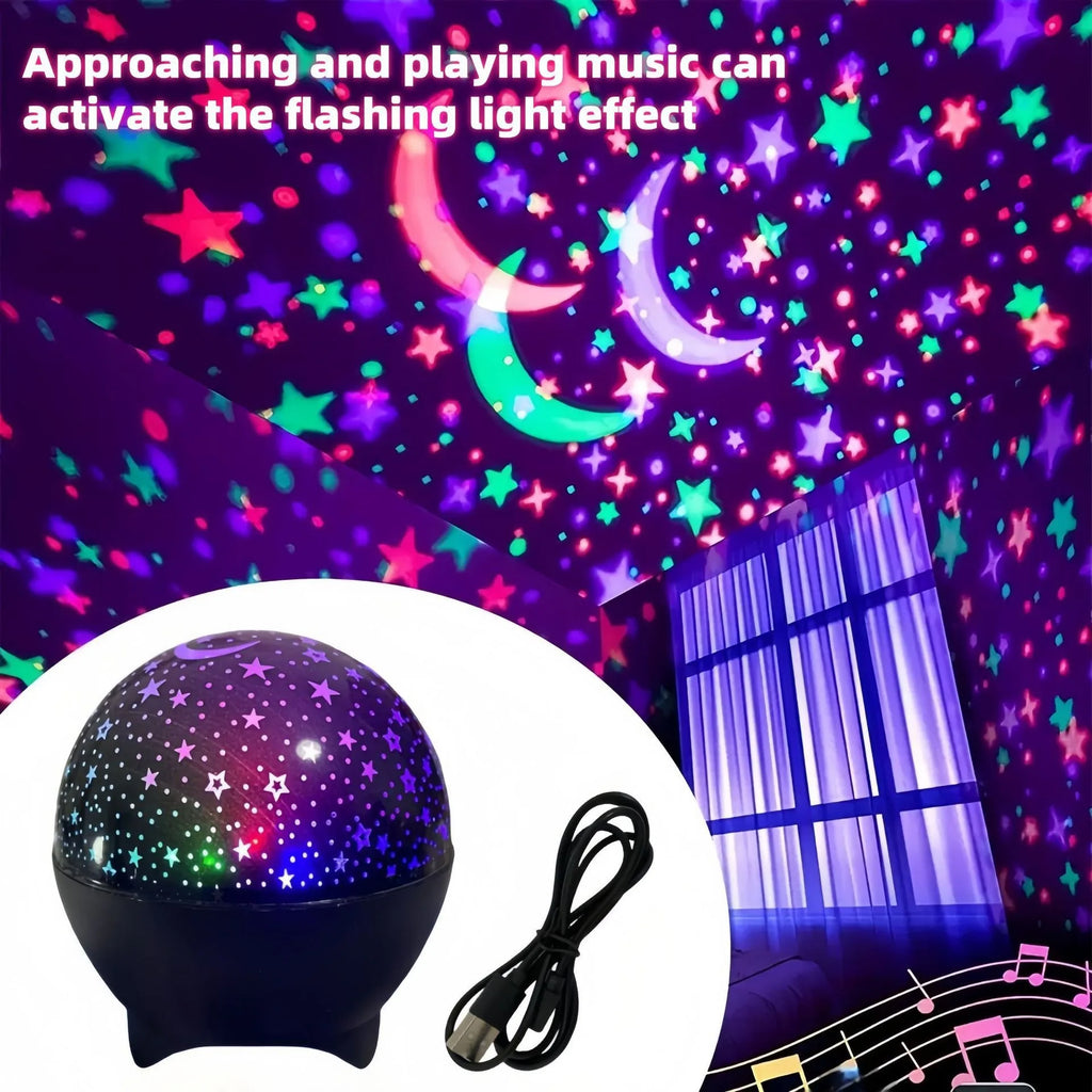 Veilleuse Projection Lune Galaxie RGB - MoonBeam