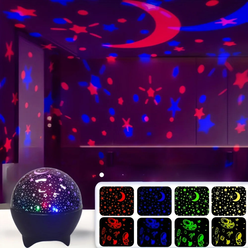 Veilleuse Projection Lune Galaxie RGB - MoonBeam