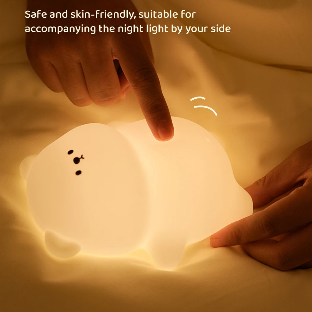 Veilleuse Ours Allongé Silicone - TeddyGlow