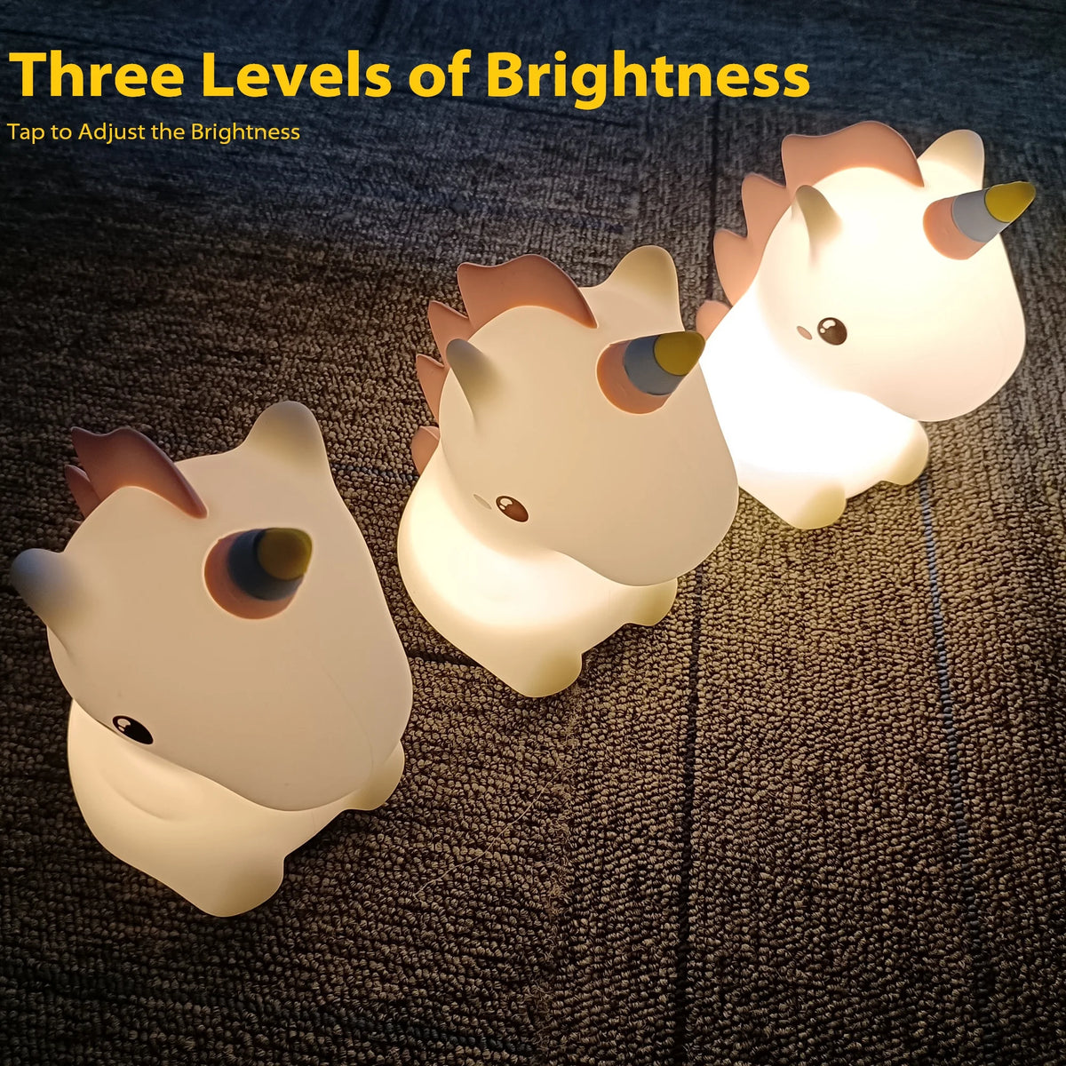 Veilleuse Licorne Portable Silicone Bébé - BabyCornGlow