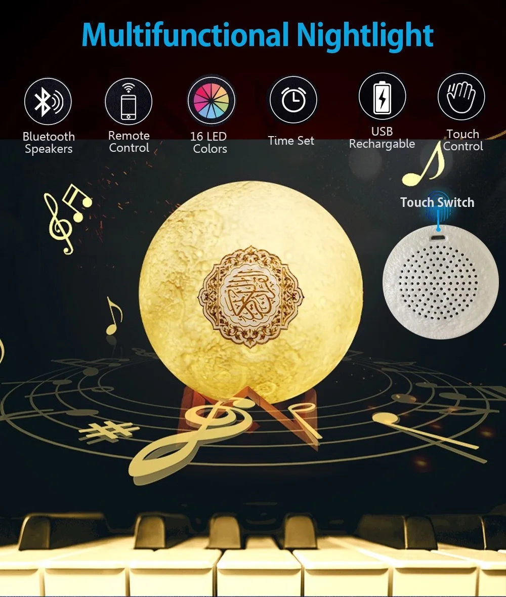 Veilleuse Coranique Bluetooth Portable - Noor
