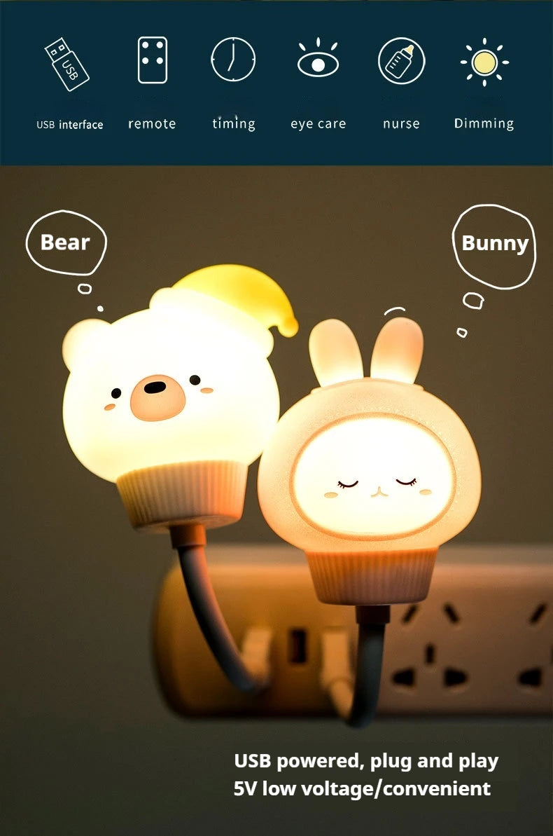 Veilleuse Ours USB Télécommande - TeddyRemote