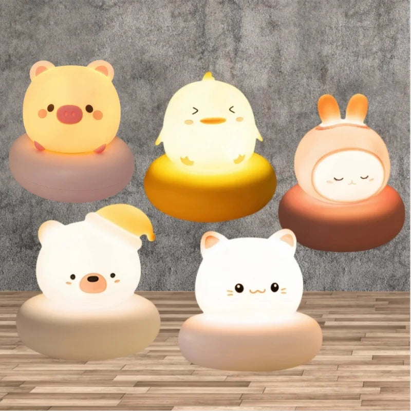 Veilleuse Bébé Animaux Tactile 3 Niveaux - LittleGlow