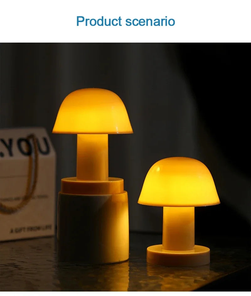 Veilleuse Champignon Mini Portable - MushRoomie
