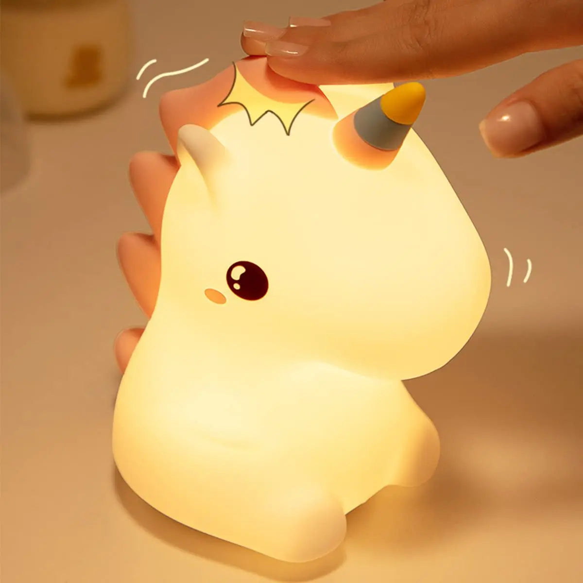 Veilleuse Licorne Portable Silicone Bébé - BabyCornGlow