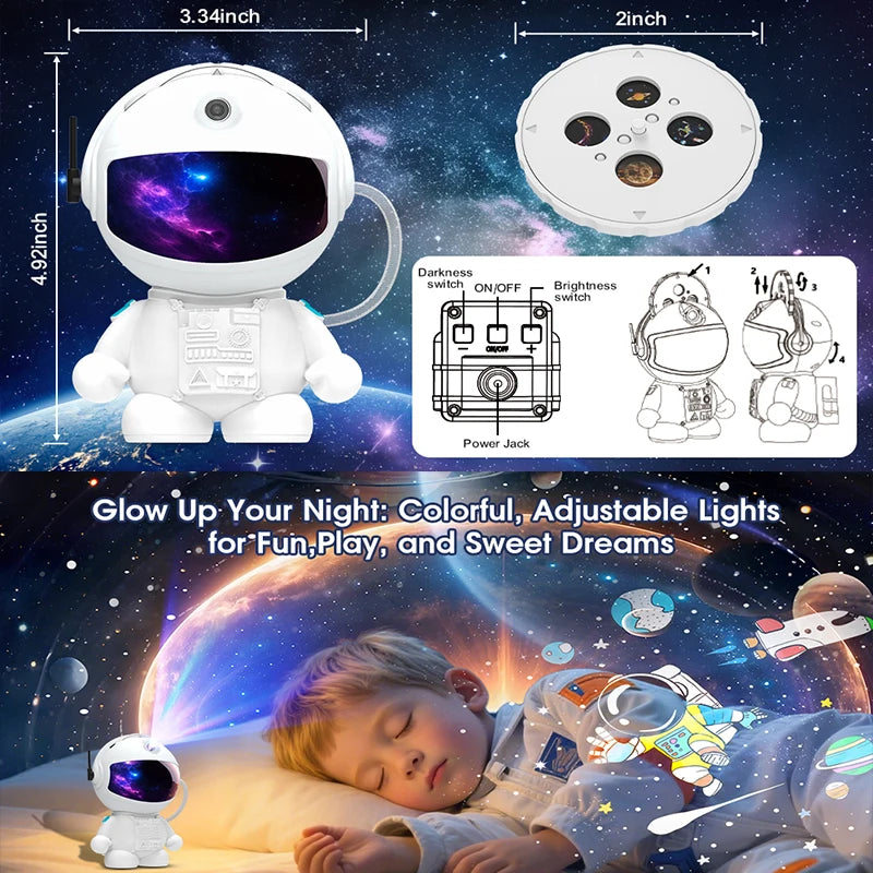 Veilleuse Astronaute Projecteur Galaxie - ZenGalaxy