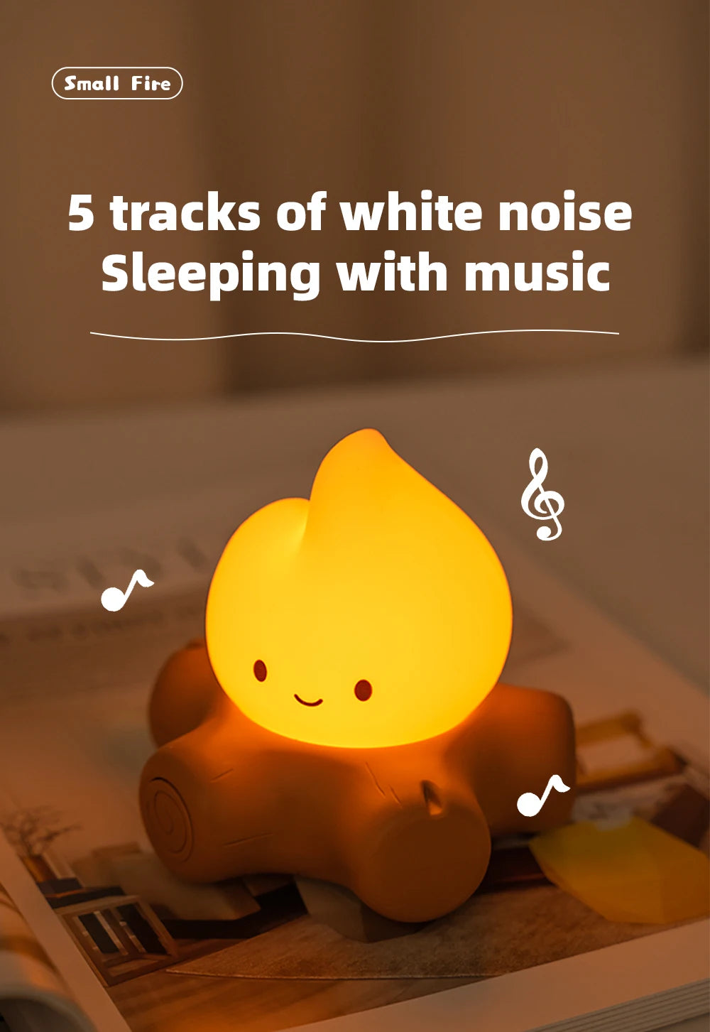 Veilleuse Feu de Camp Bruit Blanc - CozyFire