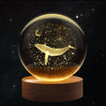 Veilleuse Baleine Lune Cristal - BaliLuz