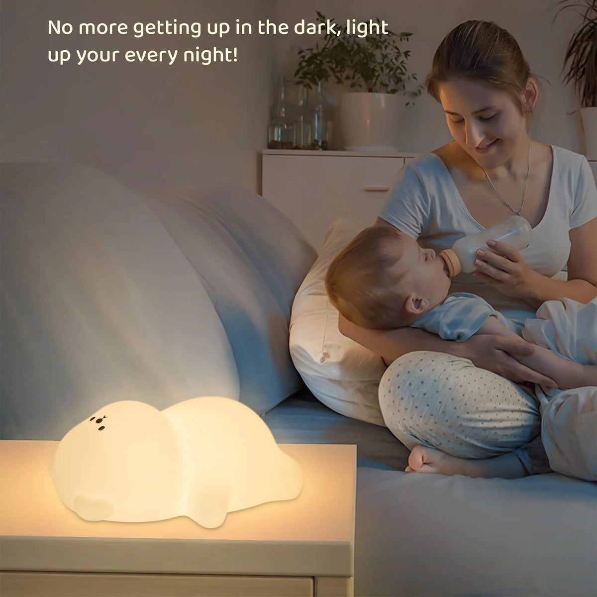 Veilleuse Ours Allongé Silicone - TeddyGlow