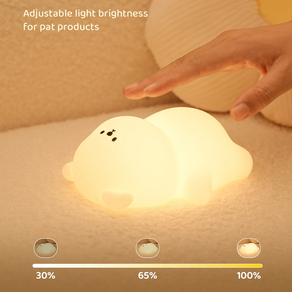 Veilleuse Ours Allongé Silicone - TeddyGlow