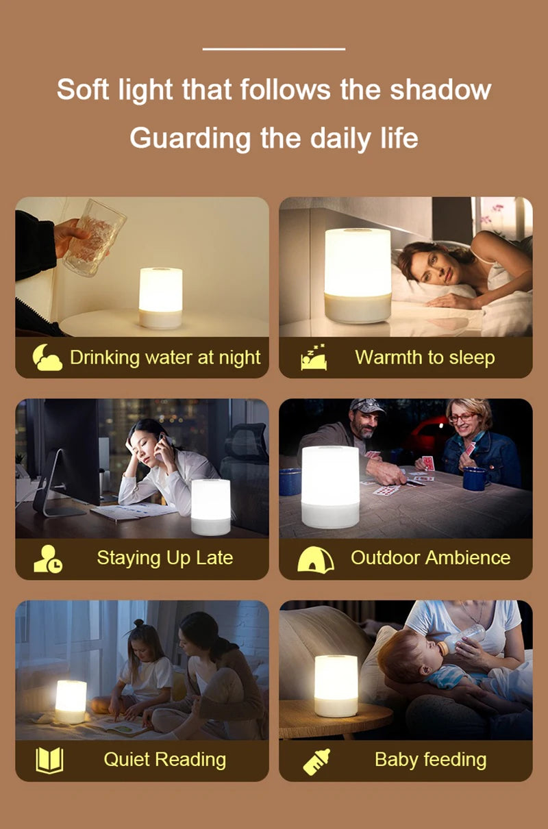 Veilleuse Rechargeable Tactile Chevet - BedsideGlow